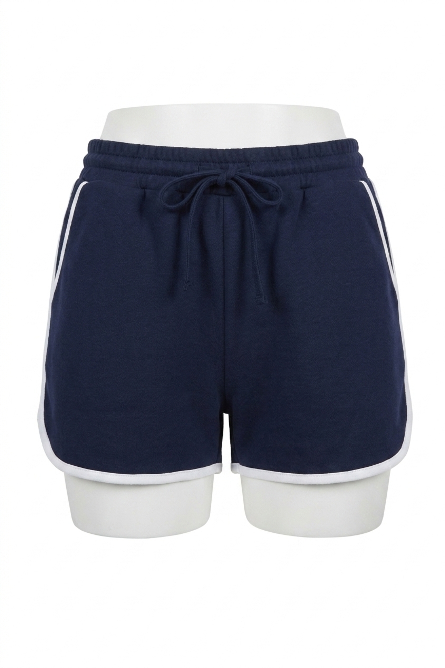 NEW GILLI laken high rise shorts in navy